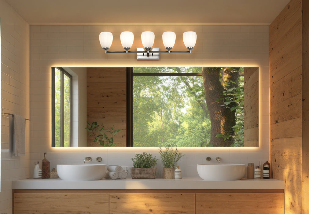 Vanity Z-Lite 7004-5V-BN Brushed Nickel Oren 5 Light Vanity Z-Lite