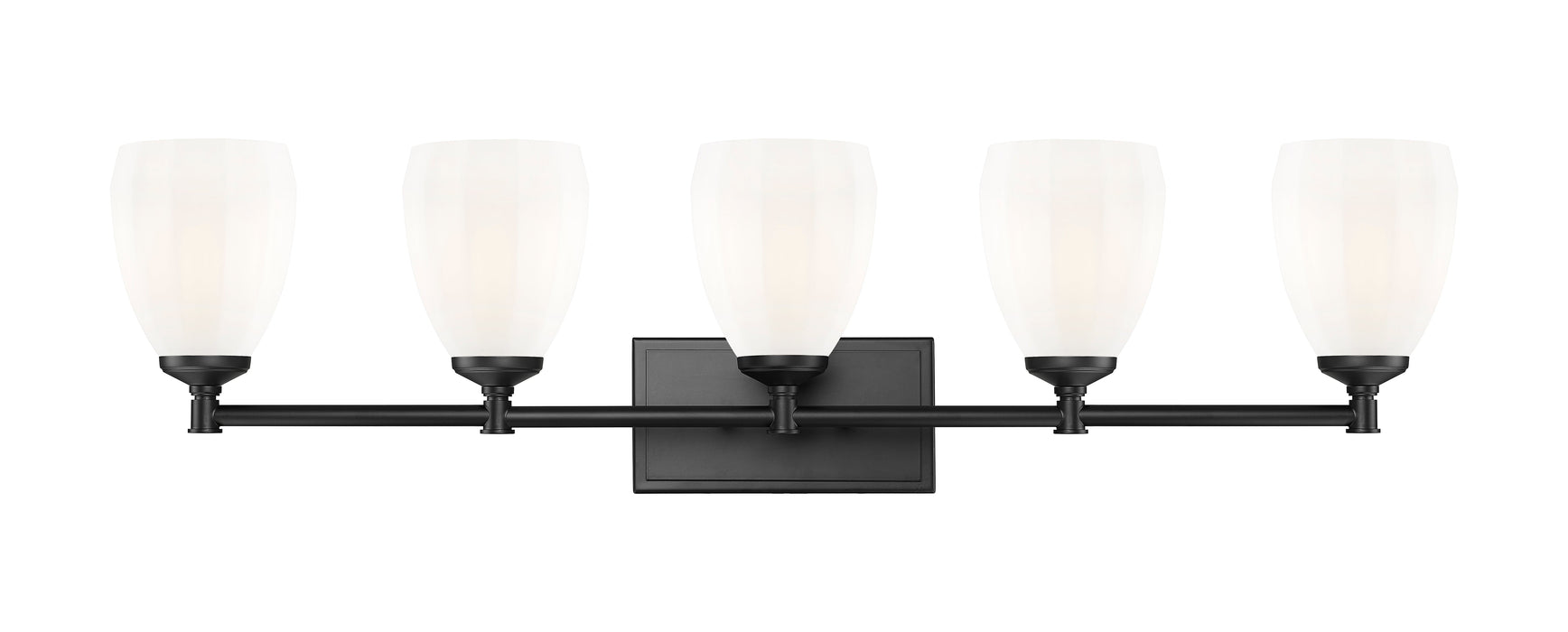 Vanity Z-Lite 7004-5V-MB Matte Black Oren 5 Light Vanity Z-Lite