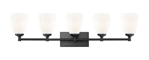 Vanity Z-Lite 7004-5V-MB Matte Black Oren 5 Light Vanity Z-Lite