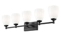 Vanity Z-Lite 7004-5V-MB Matte Black Oren 5 Light Vanity Z-Lite