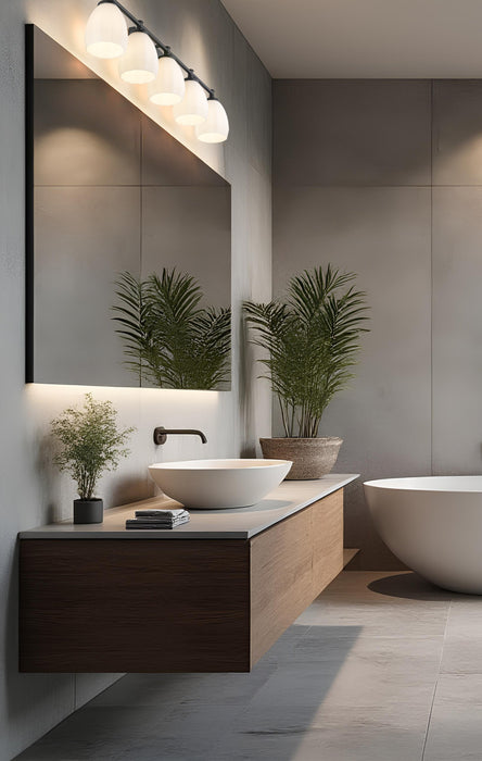 Vanity Z-Lite 7004-5V-MB Matte Black Oren 5 Light Vanity Z-Lite