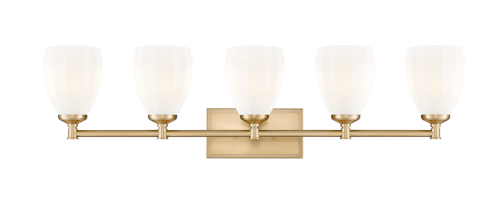 Vanity Z-Lite 7004-5V-MGLD Modern Gold Oren 5 Light Vanity Z-Lite