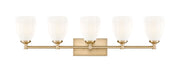 Vanity Z-Lite 7004-5V-MGLD Modern Gold Oren 5 Light Vanity Z-Lite