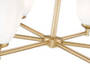 Chandelier Z-Lite 7004-6MGLD Modern Gold Oren 6 Light Chandelier Z-Lite