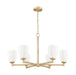 Chandelier Z-Lite 7004-6MGLD Modern Gold Oren 6 Light Chandelier Z-Lite