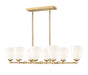 Linear Chandelier Z-Lite 7004-8L-MGLD Modern Gold Oren 8 Light Linear Chandelier Z-Lite