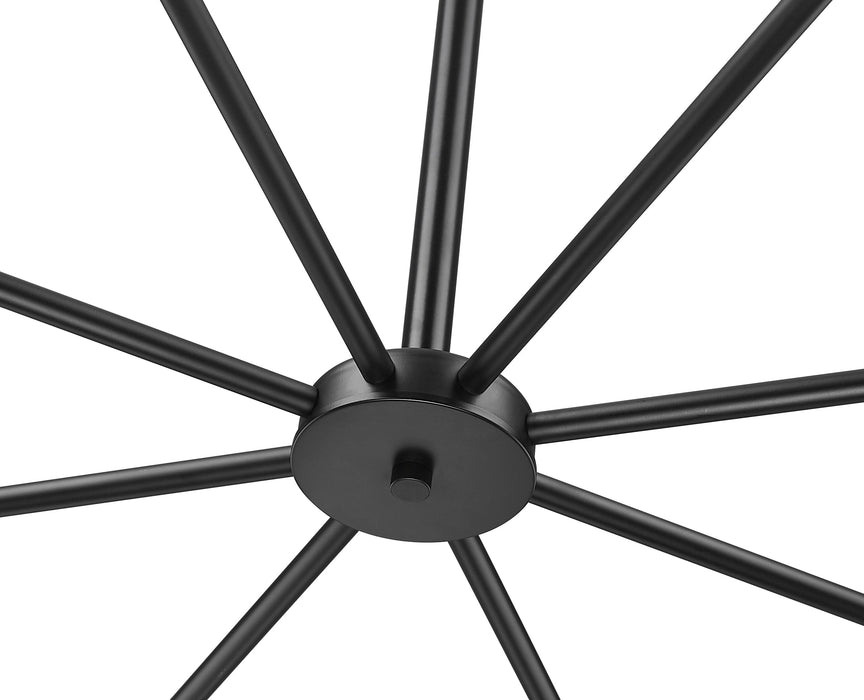 Chandelier Z-Lite 7004-8MB Matte Black Oren 8 Light Chandelier Z-Lite