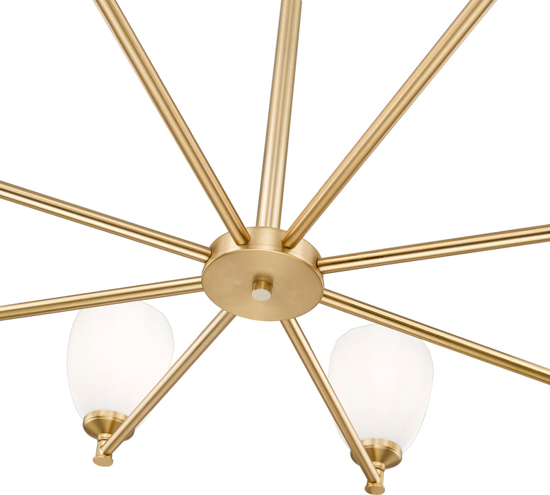 Chandelier Z-Lite 7004-8MGLD Modern Gold Oren 8 Light Chandelier Z-Lite