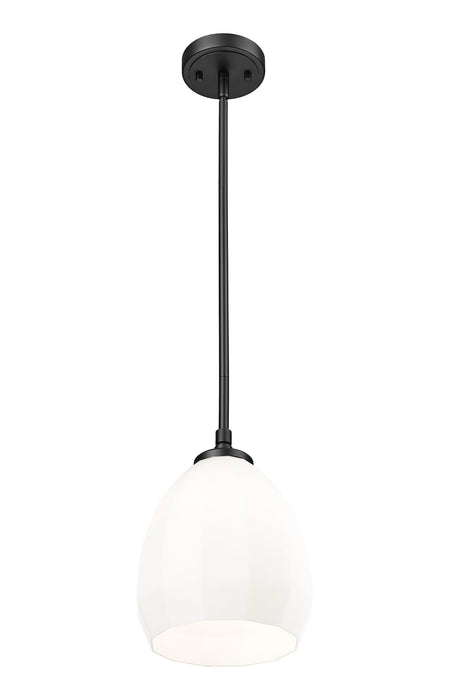 Pendant Z-Lite 7004P8-MB Matte Black Oren 1 Light Pendant Z-Lite