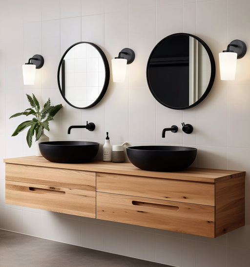 Wall Sconce Z-Lite 7005-1S-MB Matte Black Montford 1 Light Wall Sconce Z-Lite