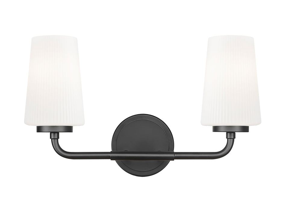 Vanity Z-Lite 7005-2V-MB Matte Black Montford 2 Light Vanity Z-Lite