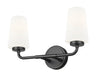 Vanity Z-Lite 7005-2V-MB Matte Black Montford 2 Light Vanity Z-Lite
