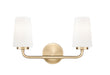 Vanity Z-Lite 7005-2V-MGLD Modern Gold Montford 2 Light Vanity Z-Lite