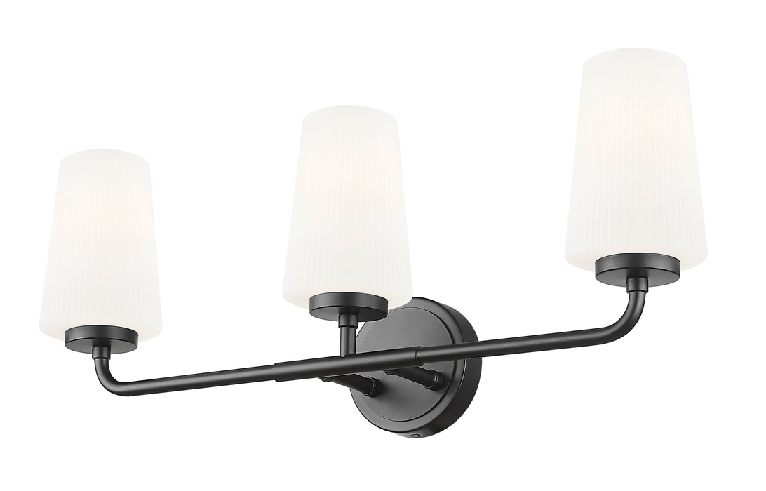 Vanity Z-Lite 7005-3V-MB Matte Black Montford 3 Light Vanity Z-Lite