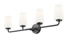Vanity Z-Lite 7005-4V-MB Matte Black Montford 4 Light Vanity Z-Lite