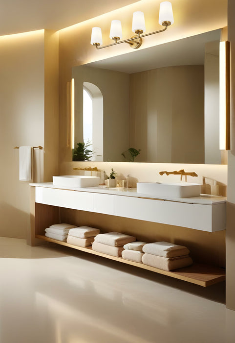 Vanity Z-Lite 7005-4V-MGLD Modern Gold Montford 4 Light Vanity Z-Lite