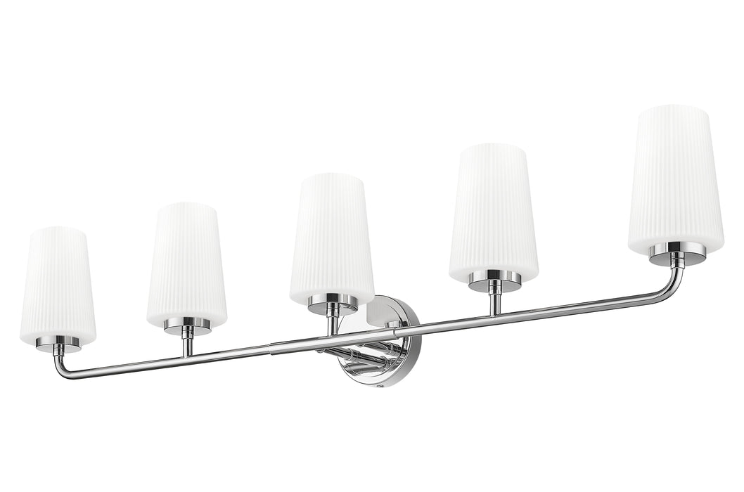 Vanity Z-Lite 7005-5V-CH Chrome Montford 5 Light Vanity Z-Lite
