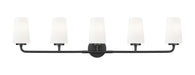 Vanity Z-Lite 7005-5V-MB Matte Black Montford 5 Light Vanity Z-Lite