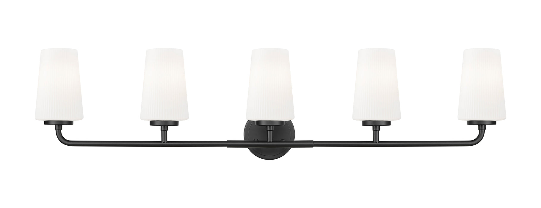 Vanity Z-Lite 7005-5V-MB Matte Black Montford 5 Light Vanity Z-Lite