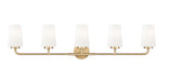 Vanity Z-Lite 7005-5V-MGLD Modern Gold Montford 5 Light Vanity Z-Lite