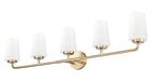 Vanity Z-Lite 7005-5V-MGLD Modern Gold Montford 5 Light Vanity Z-Lite