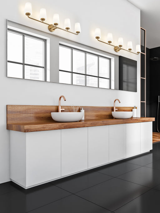 Vanity Z-Lite 7005-5V-MGLD Modern Gold Montford 5 Light Vanity Z-Lite