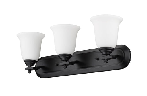 Vanity Z-Lite 703-3V-MB Matte Black Lagoon 3 Light Vanity Z-Lite