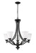 Chandelier Z-Lite 703-5-MB Matte Black Lagoon 5 Light Chandelier Z-Lite