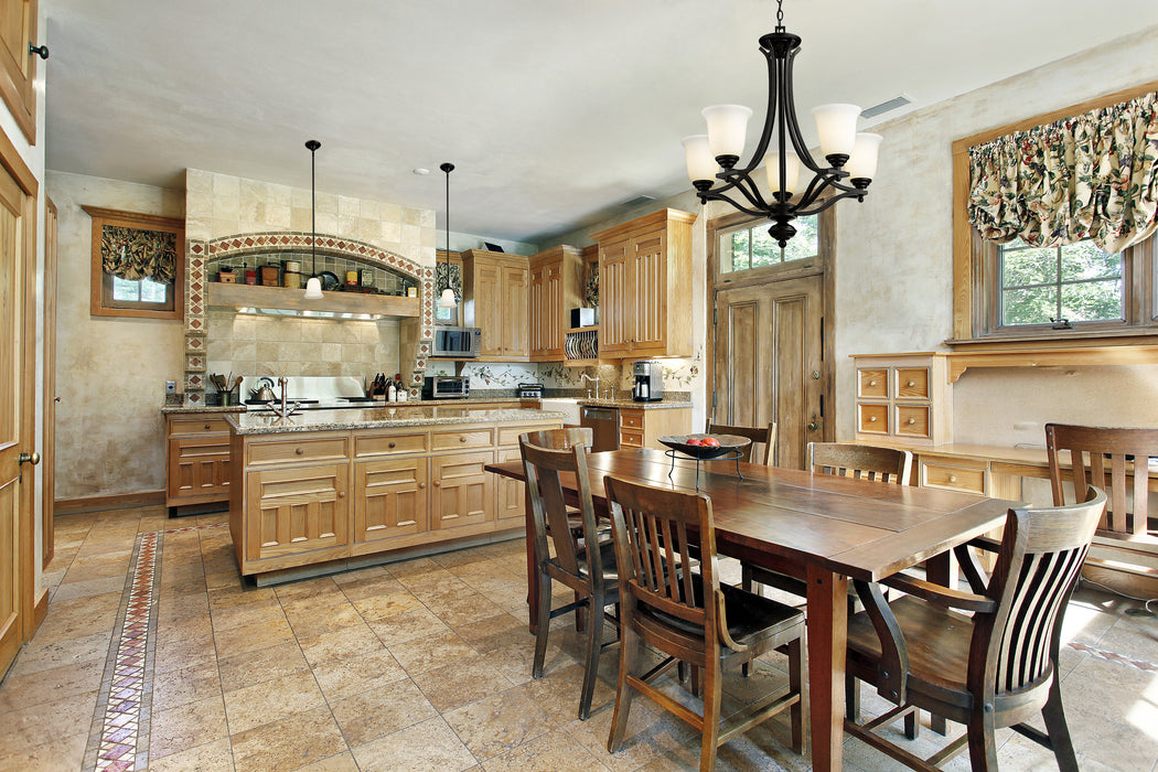 Chandelier Z-Lite 703-5-MB Matte Black Lagoon 5 Light Chandelier Z-Lite