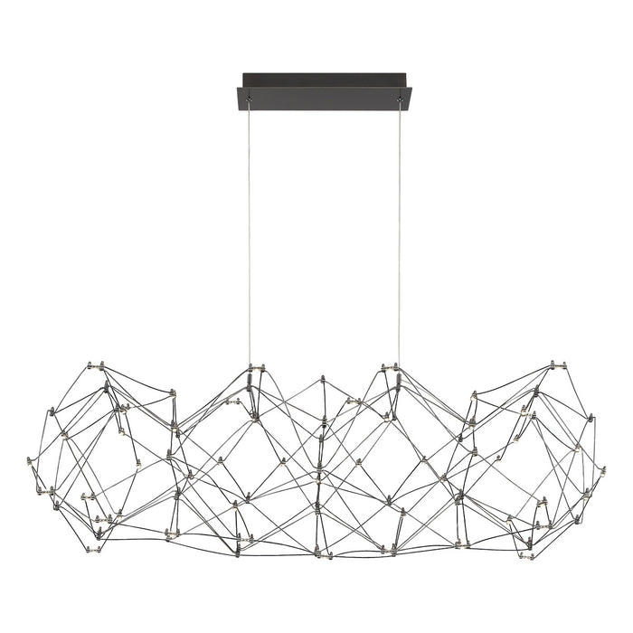 Eurofase 38037-026 Leonardelli 49" Chrome Black LED Chandelier