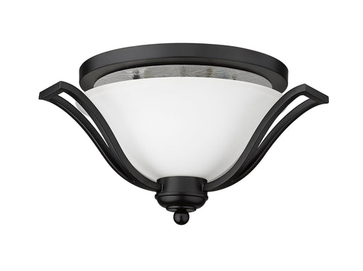 Flush Mount Z-Lite 703F3-MB Matte Black Lagoon 3 Light Flush Mount Z-Lite
