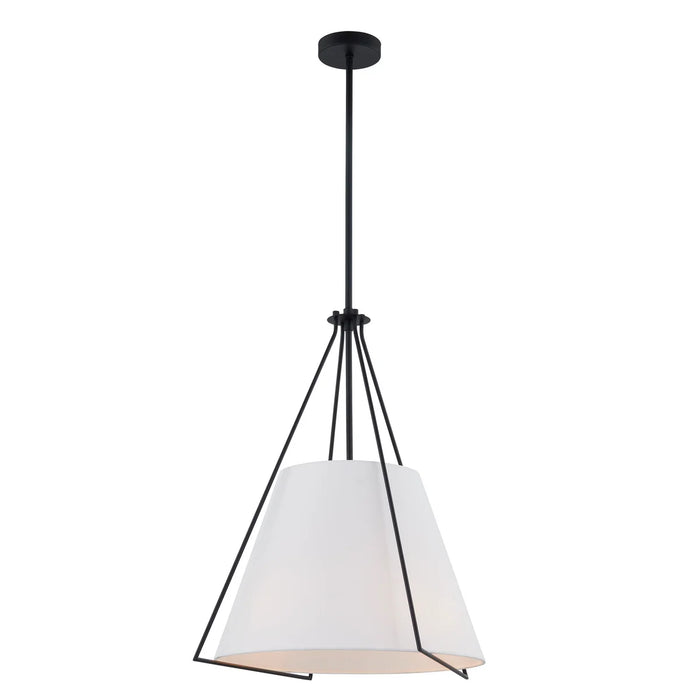 Forty West Designs 712016B Adaline Shaded Pendant in Black