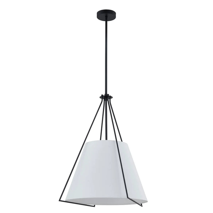 Forty West Designs 712016B Adaline Shaded Pendant in Black