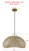 Pendant Forty West Designs 71308 Jagger Rattan Abstract Pendant Light Forty West Designs
