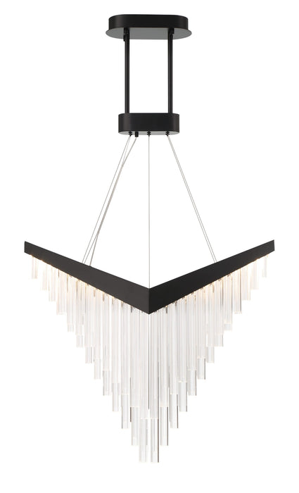 Eurofase 47187-023 Vivien 32" Matte Black LED Chandelier