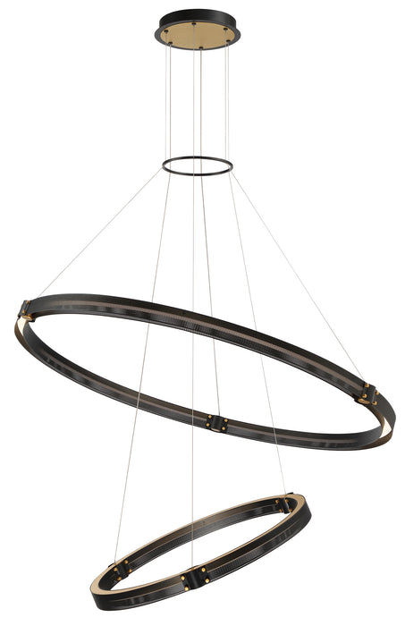 Eurofase 37385-019 Admiral 48" Gold-Black Mix LED Chandelier
