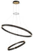 Eurofase 37385-019 Admiral 48" Gold-Black Mix LED Chandelier
