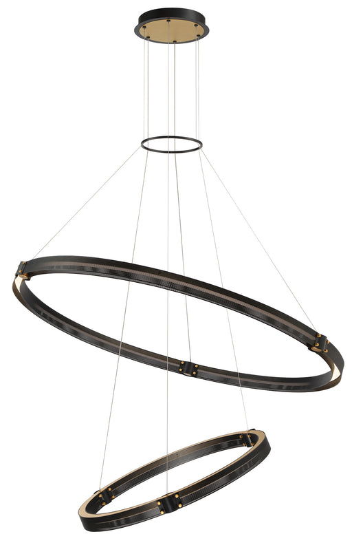 Eurofase 37385-019 Admiral 48" Gold-Black Mix LED Chandelier