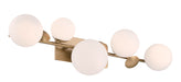 Eurofase 49087-017 Vine 5-Light Gold LED Vanity Light