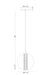 Eurofase 45735-011 Atomo 9" Chrome LED Pendant Light