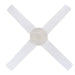 Ceiling Fan Kelcie 52-Inch White Ceiling Fan with Jeweled Crystal Light Fixture Westinghouse