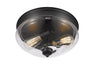 Flush Mount Z-Lite 722F2-MB Matte Black Amon 2 Light Flush Mount Z-Lite