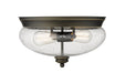 Flush Mount Z-Lite 722F2-OB Olde Bronze Amon 2 Light Flush Mount Z-Lite