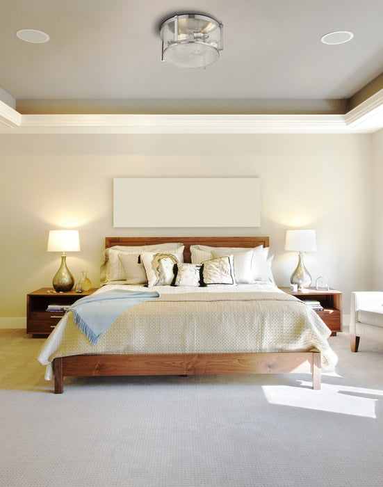 Flush Mount Z-Lite 723F15-BN Brushed Nickel Halcyon 3 Light Flush Mount Z-Lite