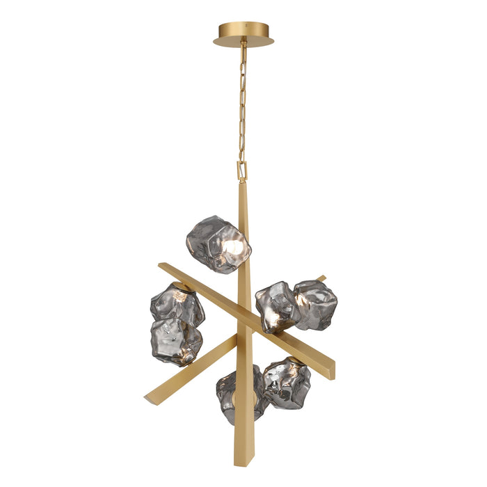 Eurofase 47234-017 Thorah 33" Matte Gold LED Chandelier