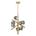 Eurofase 47234-017 Thorah 33" Matte Gold LED Chandelier