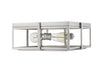 Flush Mount Z-Lite 724F15-BN Brushed Nickel Halcyon 3 Light Flush Mount Z-Lite