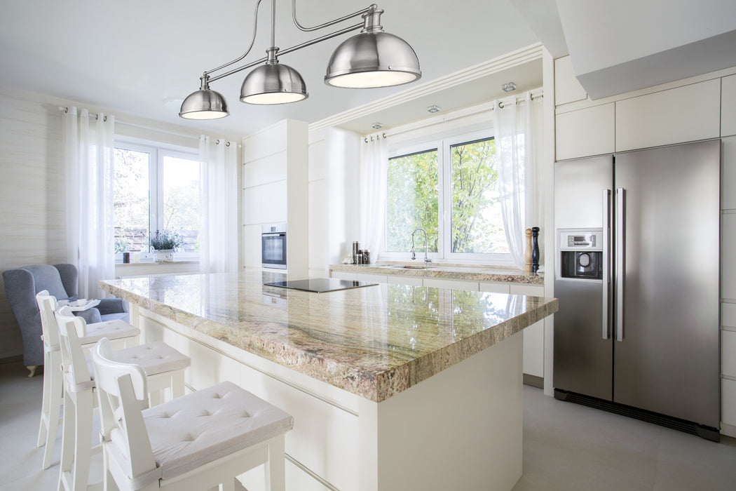 Billiard Z-Lite 725-3BN-D12BN Brushed Nickel Melange 3 Light Billiard Z-Lite