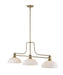 Billiard Z-Lite 725-3HBR-DMO14 Heritage Brass Melange 3 Light Billiard Z-Lite