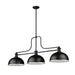 Billiard Z-Lite 725-3MB-D12MB+BN Matte Black Melange 3 Light Billiard Z-Lite